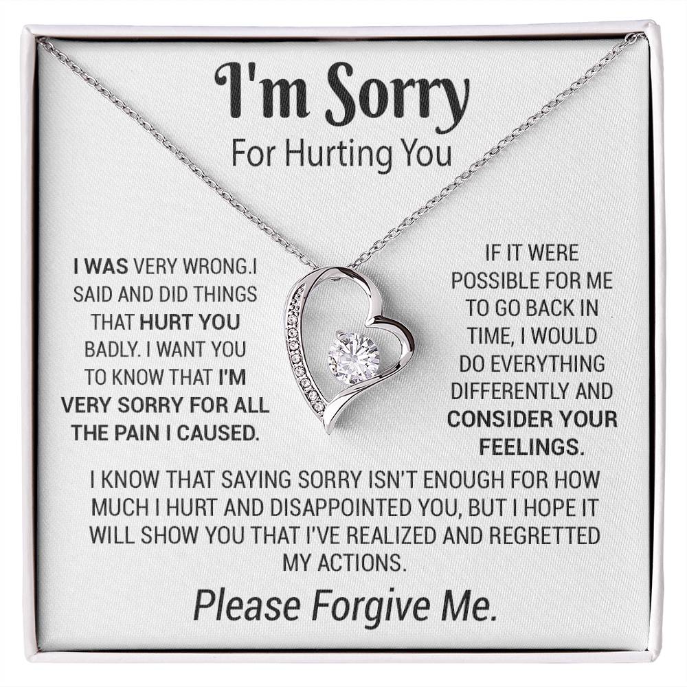 I'm Sorry Necklace Gifts, Apology Gifts For Her, Forgiveness Gift, Wife Gift 5_12