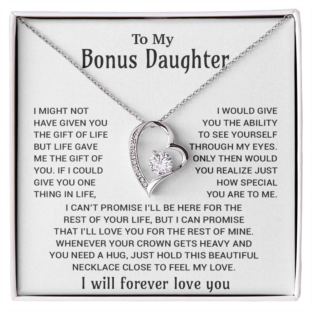 To My Bonus Daughter Necklace, Gift for Bonus Daughter, Step Daughter Birthday 23_11