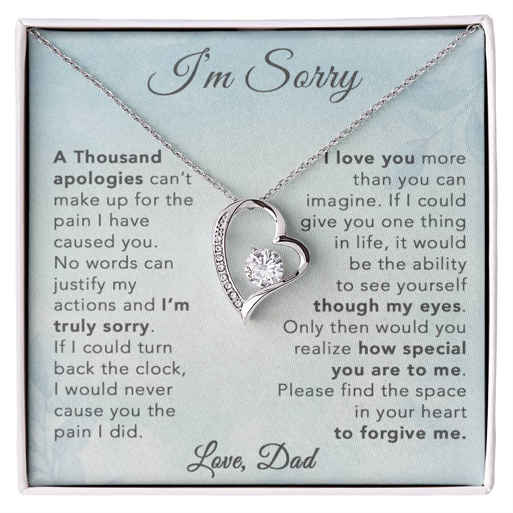 I'm Sorry Necklace Gifts, Apology Gifts For Her, Forgiveness Gift, Wife Gift 29_8
