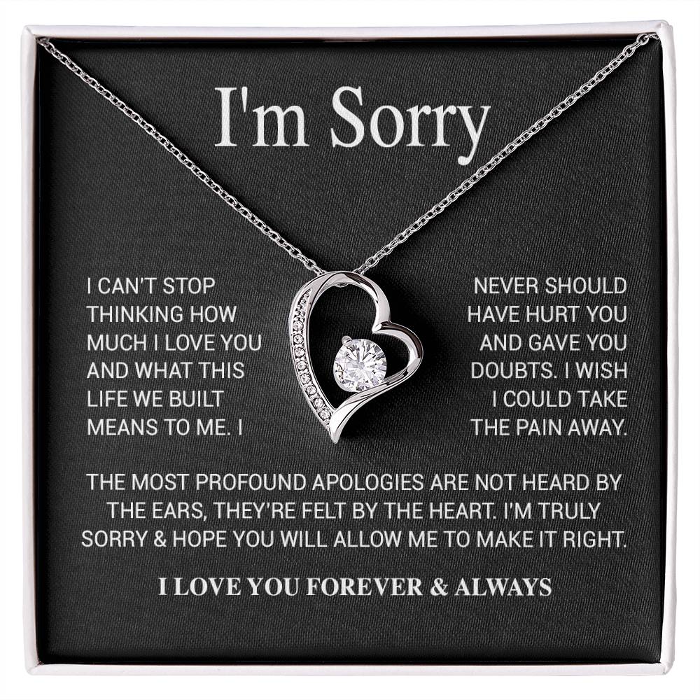 I'm Sorry Necklace Gifts, Apology Gifts For Her, Forgiveness Gift, Wife Gift 28_11