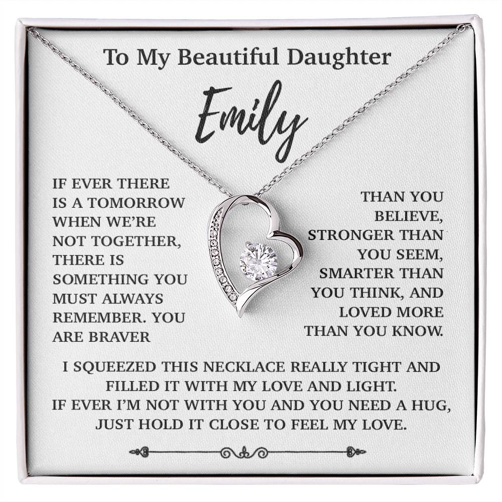 Custom To My Daughter Necklace, Mother Daughter Gifts, Daughter Necklace 23_10