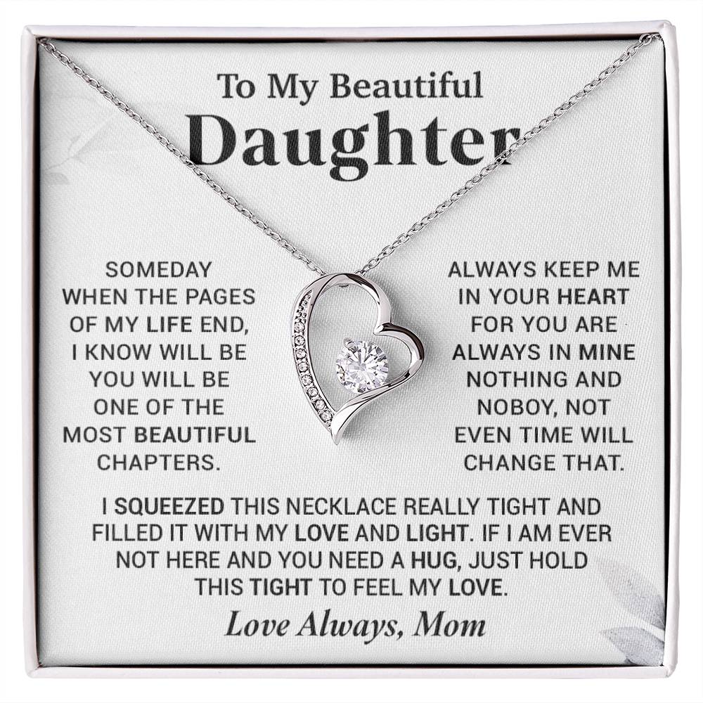 To My Beautiful Daughter Necklace, Gift for Daughter, Birthday Gift for Daughter 24_7