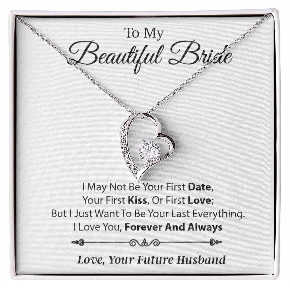 To My Beautiful Bride Necklace,Bride Wedding Necklace, Gift For Bride, Wedding1