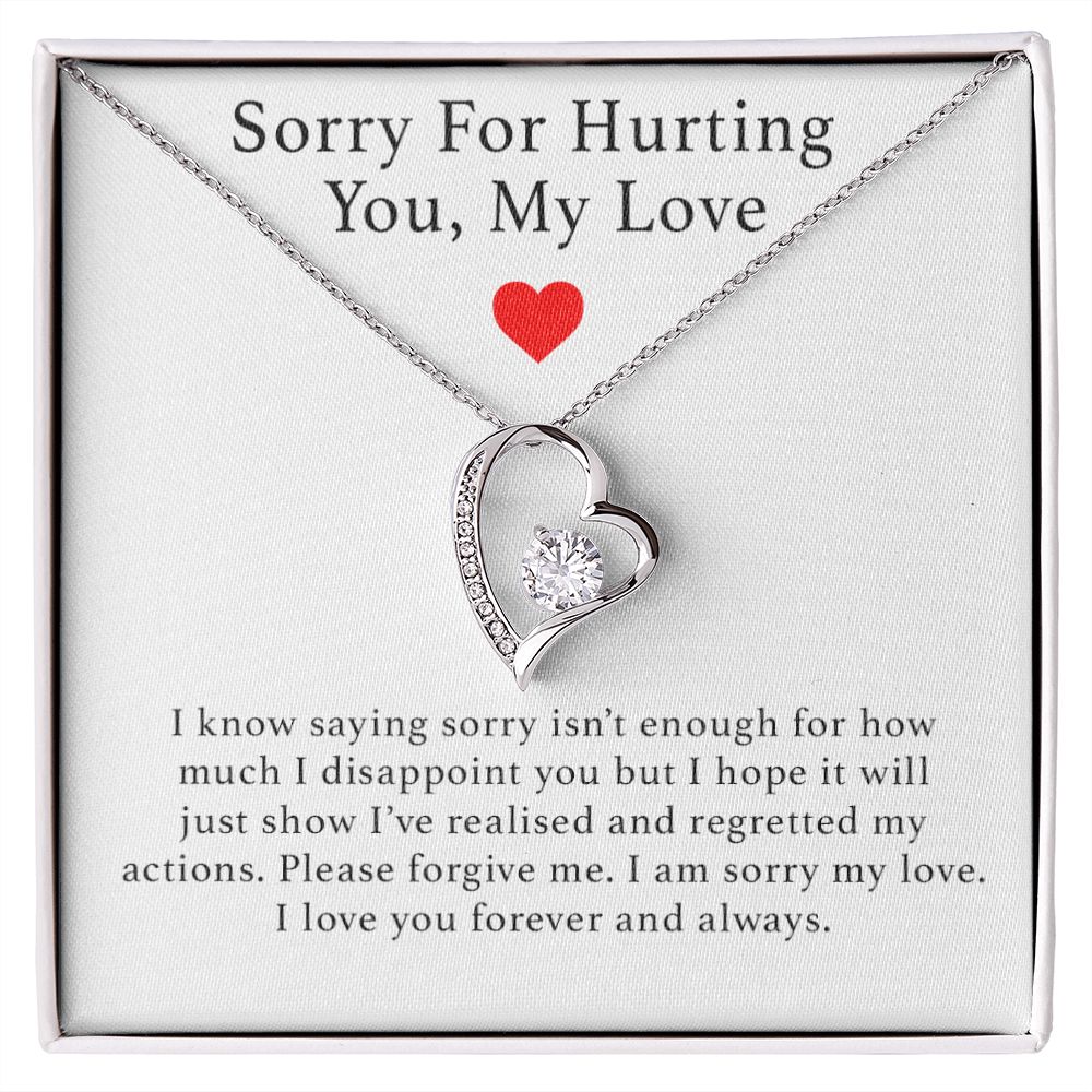 Sorry For Hurting You Necklace, Forgiveness Gift, Apology Gift for Her, I'm Sorry Gift For Her