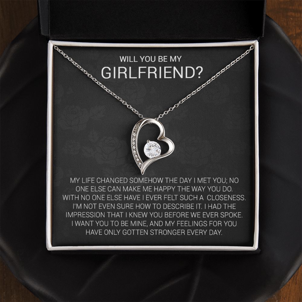 Girlfriend Proposal Necklace, Girlfriend Proposal Gift, Be My Girlfriend Gift, Future Girlfriend Necklace