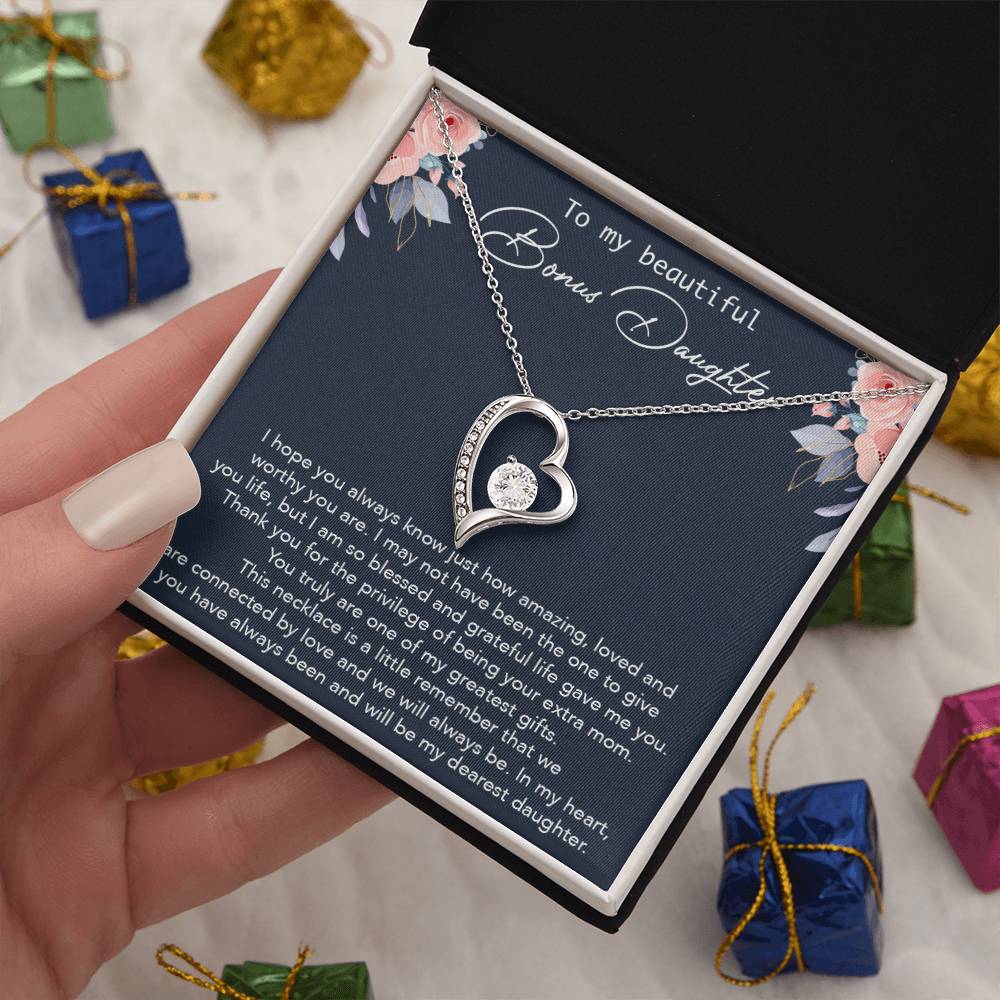 To my Bonus Daughter Necklace, Bonus Daughter, Step Daughter Gift