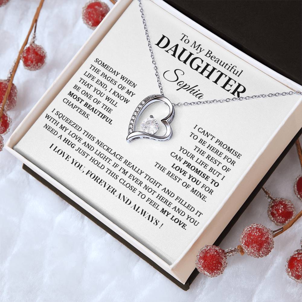 Custom To My Daughter Necklace, Mother Daughter Gifts, Daughter Necklace