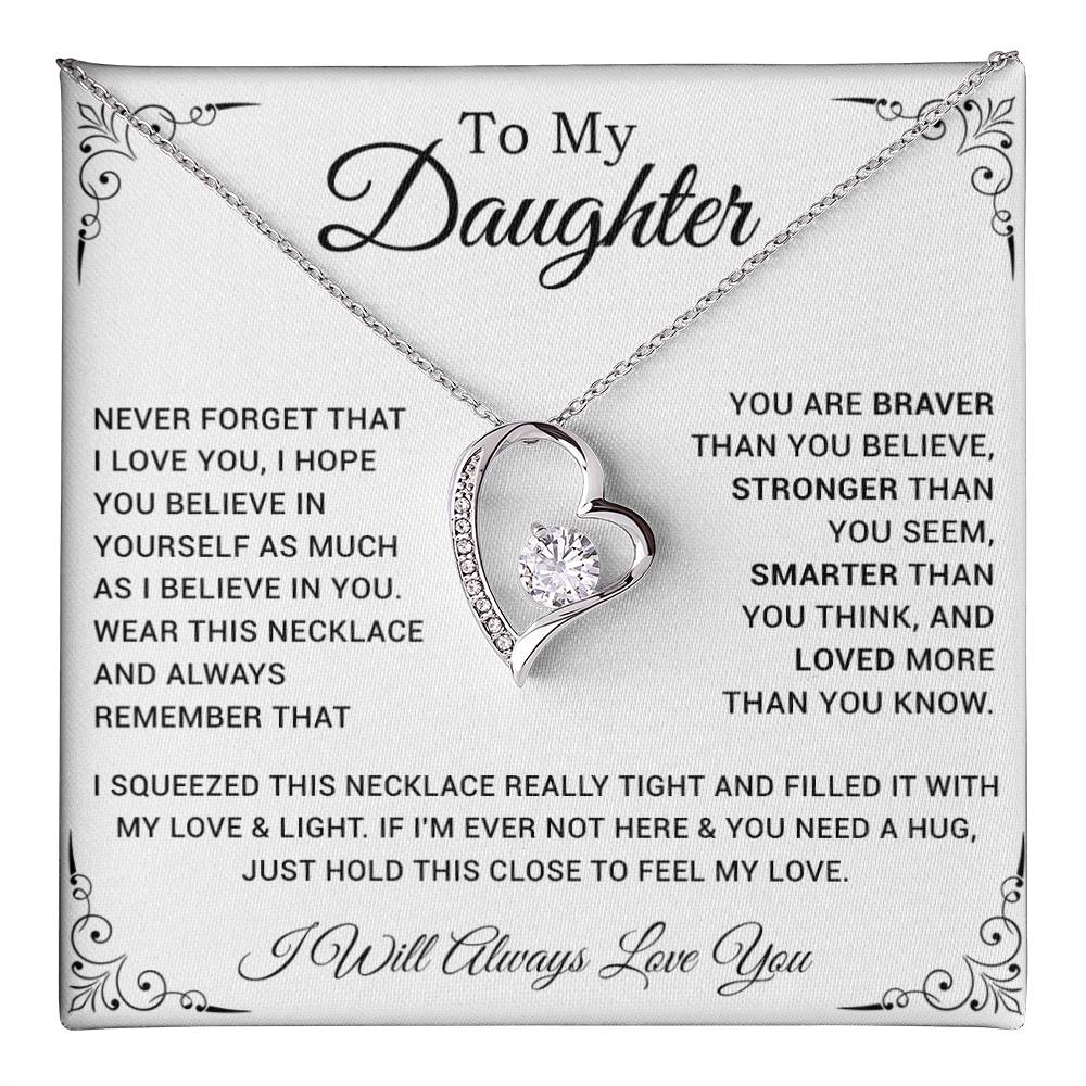 To My Daughter Necklace, Gift For Daughter From Dad, Father Daughter Necklace 28_10