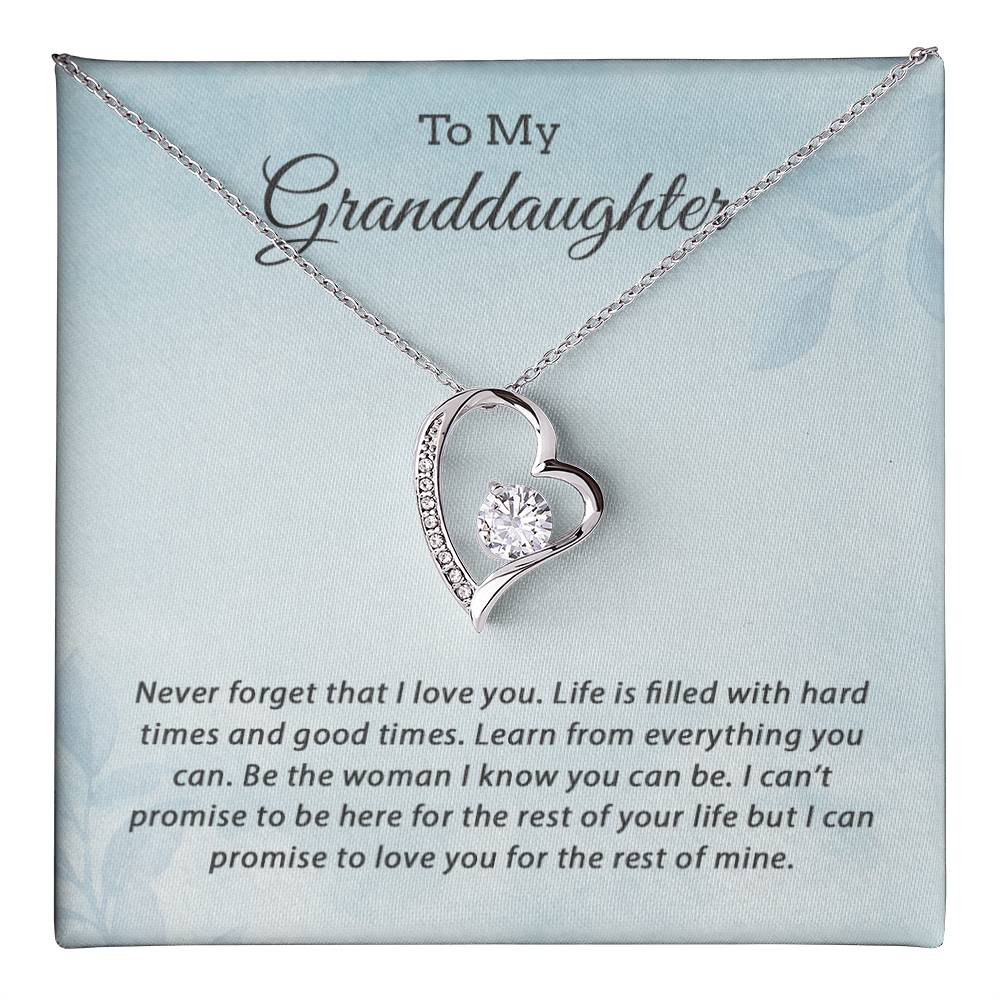 To My Granddaughter Necklace, Grandma Granddaughter Jewelry, Birthday Gift For Granddaughter