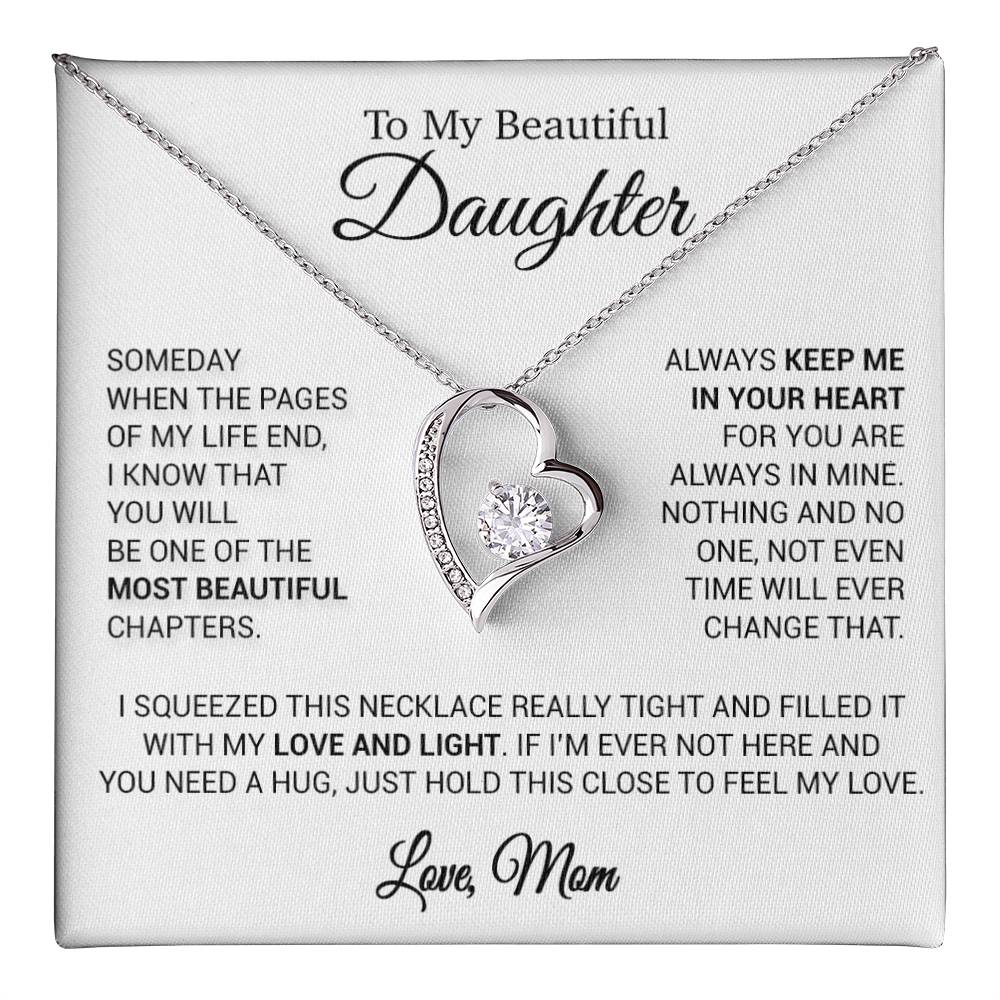 To My Beautiful Daughter Necklace, Sentimental Gift for Daughter From Mom 13_11