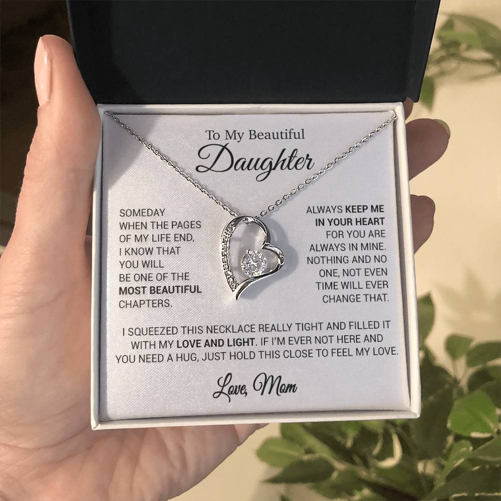 To My Beautiful Daughter Necklace, Sentimental Gift for Daughter From Mom 13_11