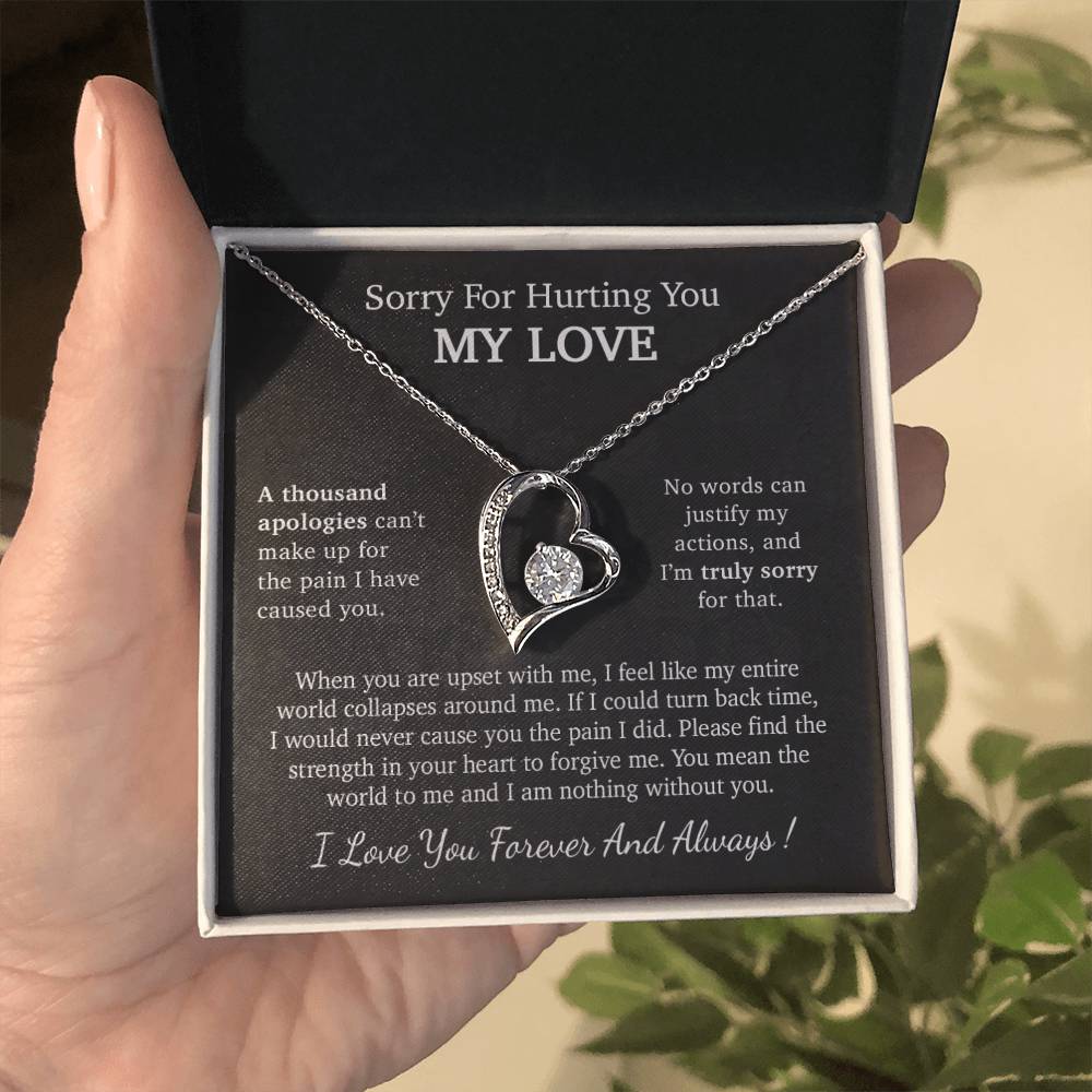 I'm Sorry Necklace Gift, Apology Gift For Her, Forgiveness Gift