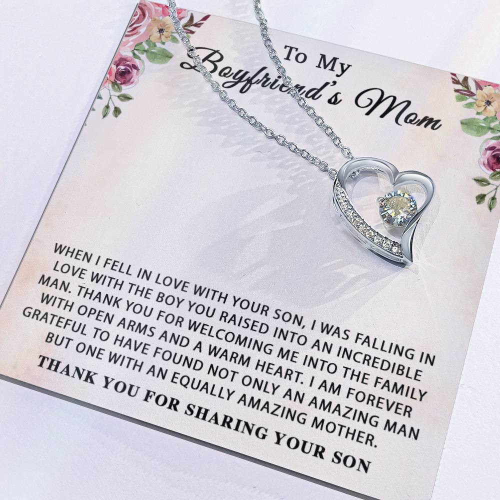To My Boyfriend's Mom Necklace, For My Boyfriend's Mom, Birthday Gift