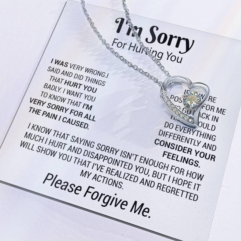I'm Sorry Necklace Gifts, Apology Gifts For Her, Forgiveness Gift, Wife Gift 5_12