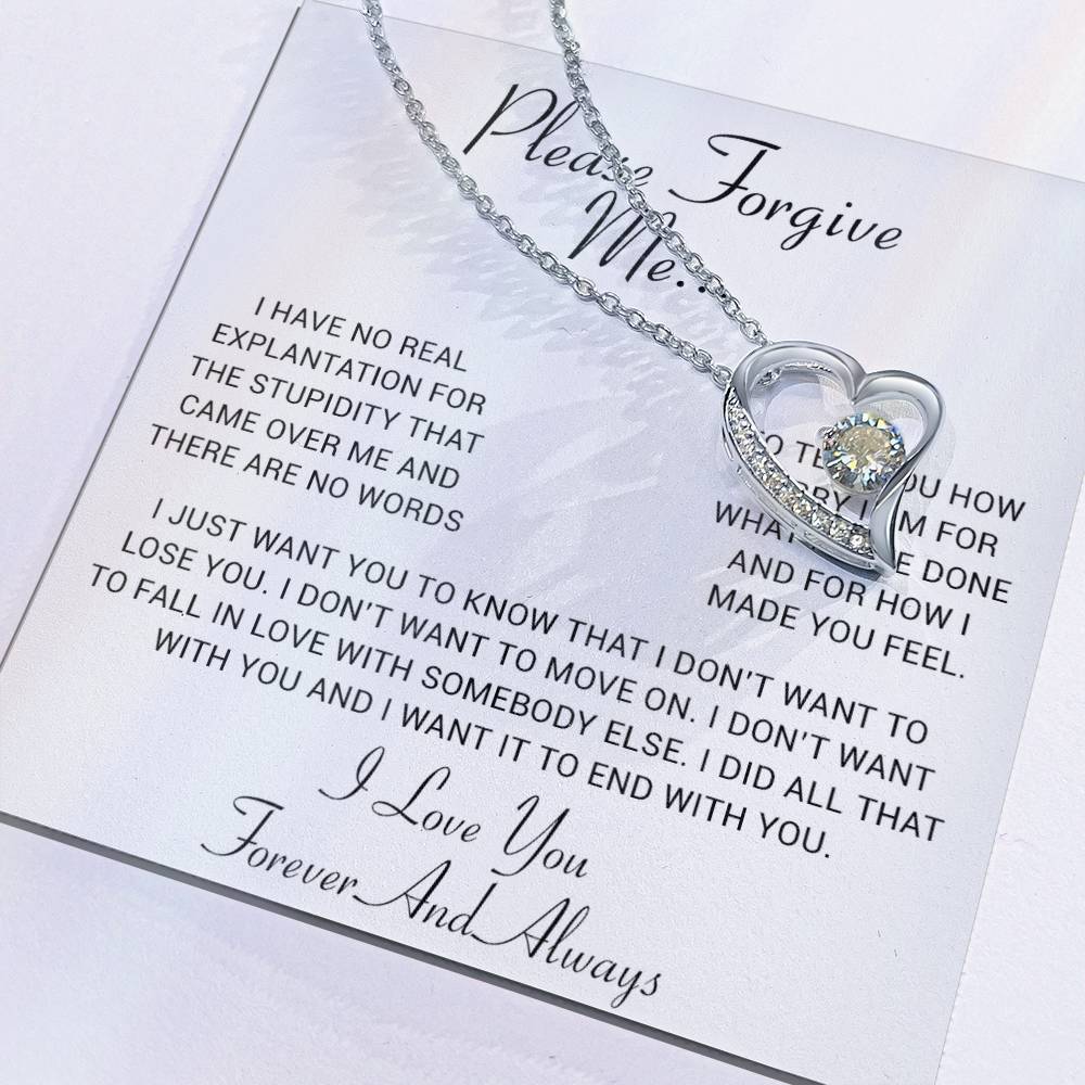 I'm Sorry Gift, Apology Gift, Sorry Poem, Forgiveness, Thinking of You Necklace