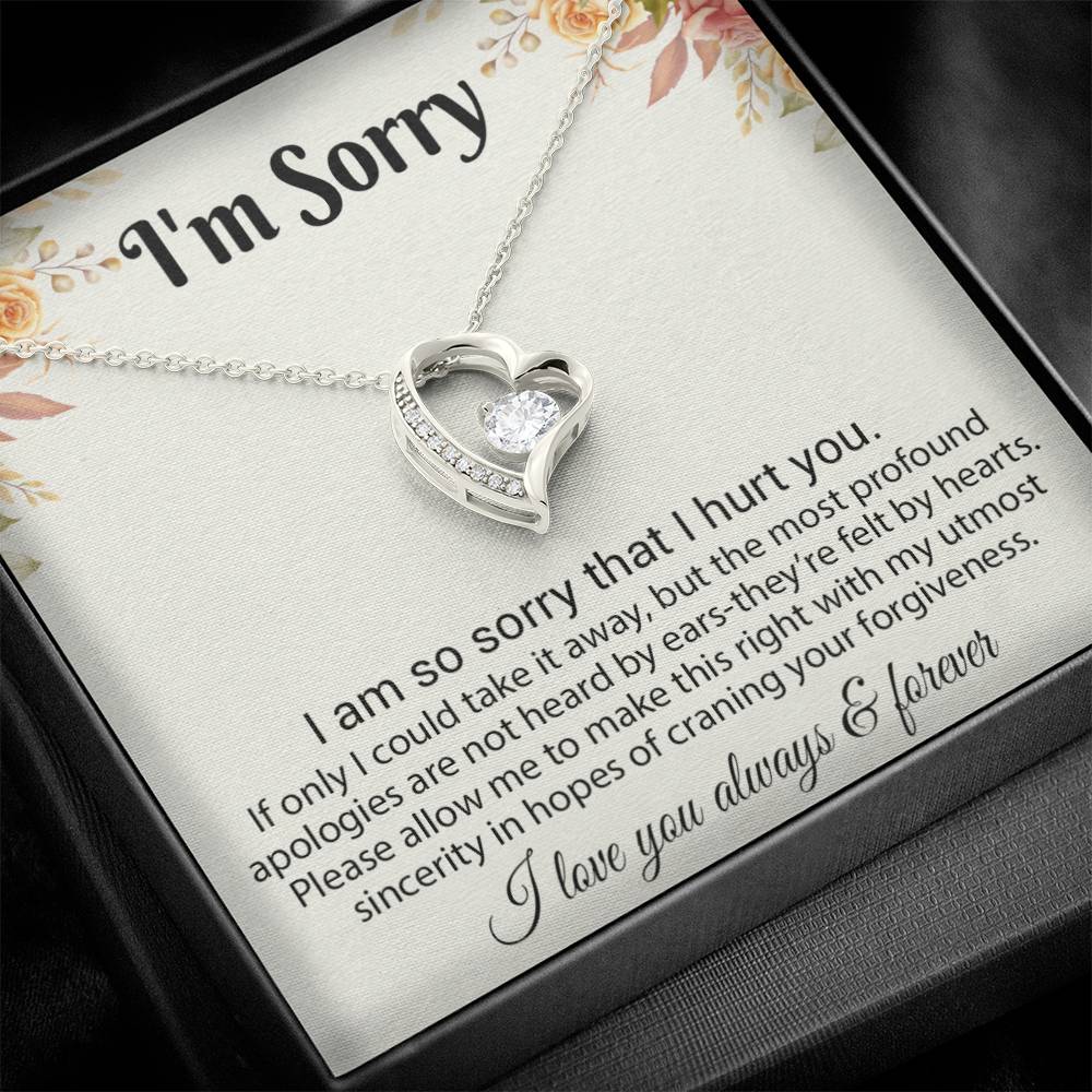 I'm Sorry Necklace Gifts, Apology Gifts For Her, Forgiveness Gift, Wife Gift 6_8