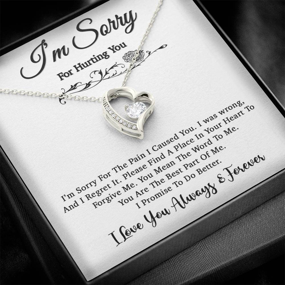I'm Sorry Necklace, Apology Gift For Wife, Girlfriend, Forgiveness Jewelry 5_5