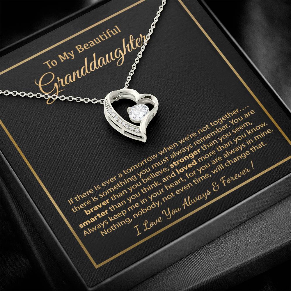 To My Granddaughter Necklace, Birthday Gift For Granddaughter, Birthday Gifts 8_12