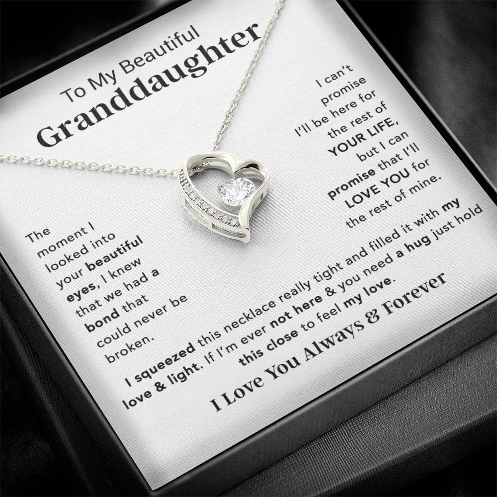 To My Granddaughter Necklace, Birthday Gift For Granddaughter, Birthday Gifts 14_12