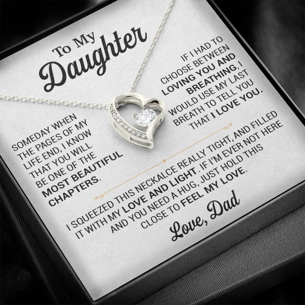 To My Daughter Necklace, Gift for Daughter from Dad, Daughter Father Necklace 2_11