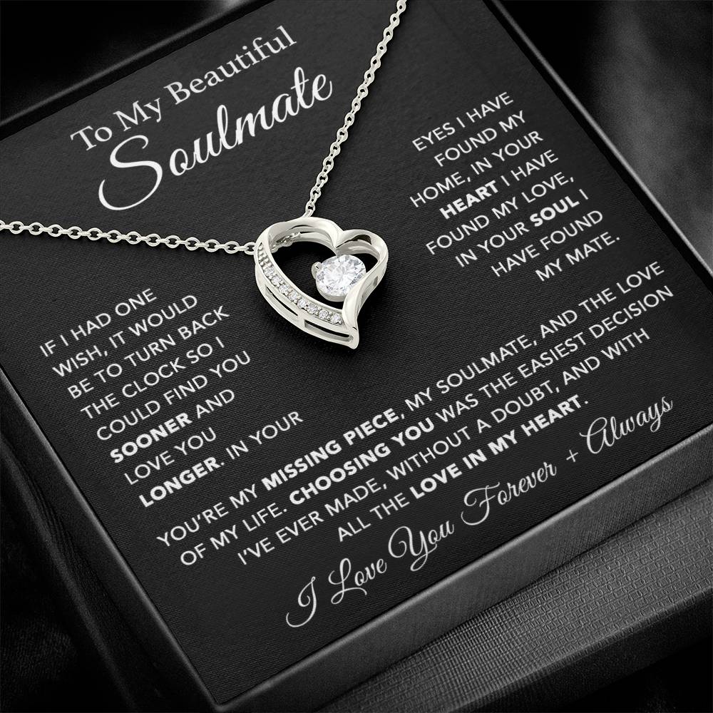 To My Soulmate Necklace, Soulmate Gift, Gift For Girlfriend, Christmas Gift 10_1