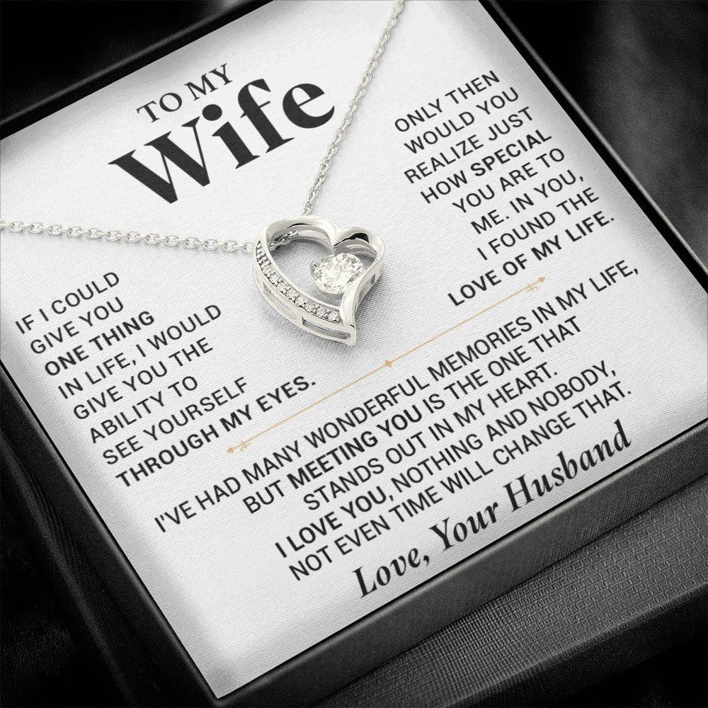 To My Wife Necklace, Anniversary Gift For Wife, Wife Birthday, Gift For Wife 777