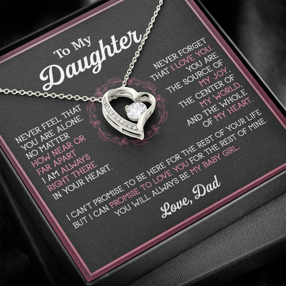 To My Daughter Necklace, Gift for Daughter from Dad, Father Daughter Necklace 12_11