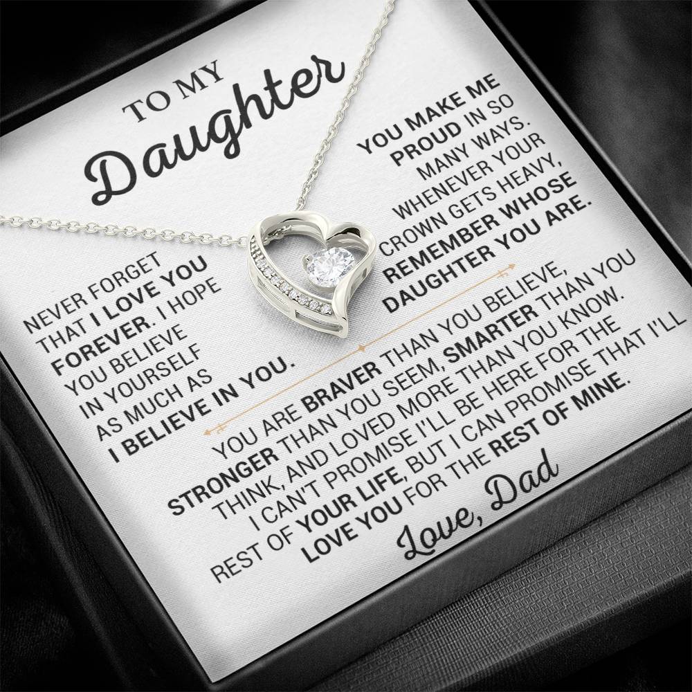 To My Daughter Necklace, Daughter Father Necklace, Daughter Gift From Dad 28_5