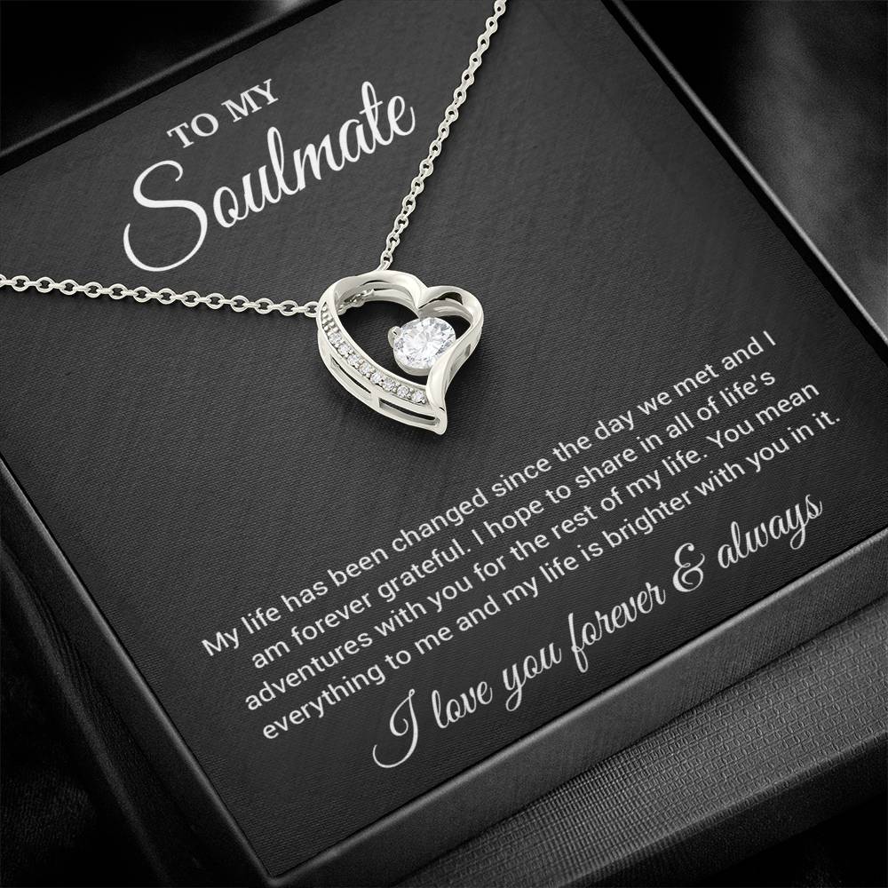 To My Soulmate Necklace, Valentines Day Gift, Gift For Wife, Anniversary Gift 1_4