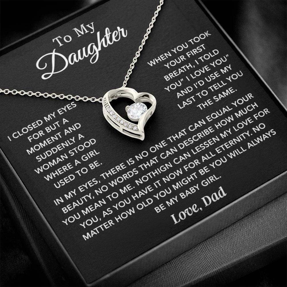 To My Daughter Necklace, Daughter Father Necklace, Daughter Gift From Dad 24_1