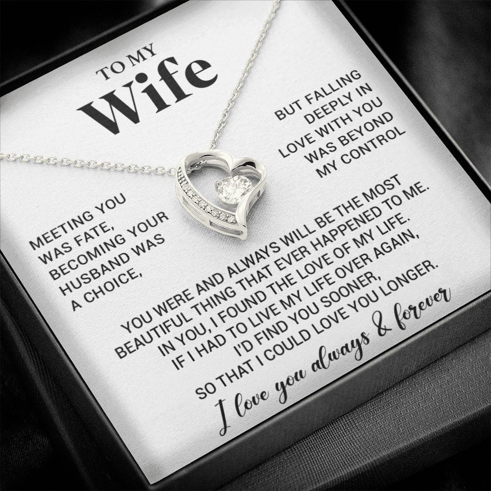 To My Wife Necklace, Anniversary Gift For Wife, Wife Birthday, Gift For Wife 66