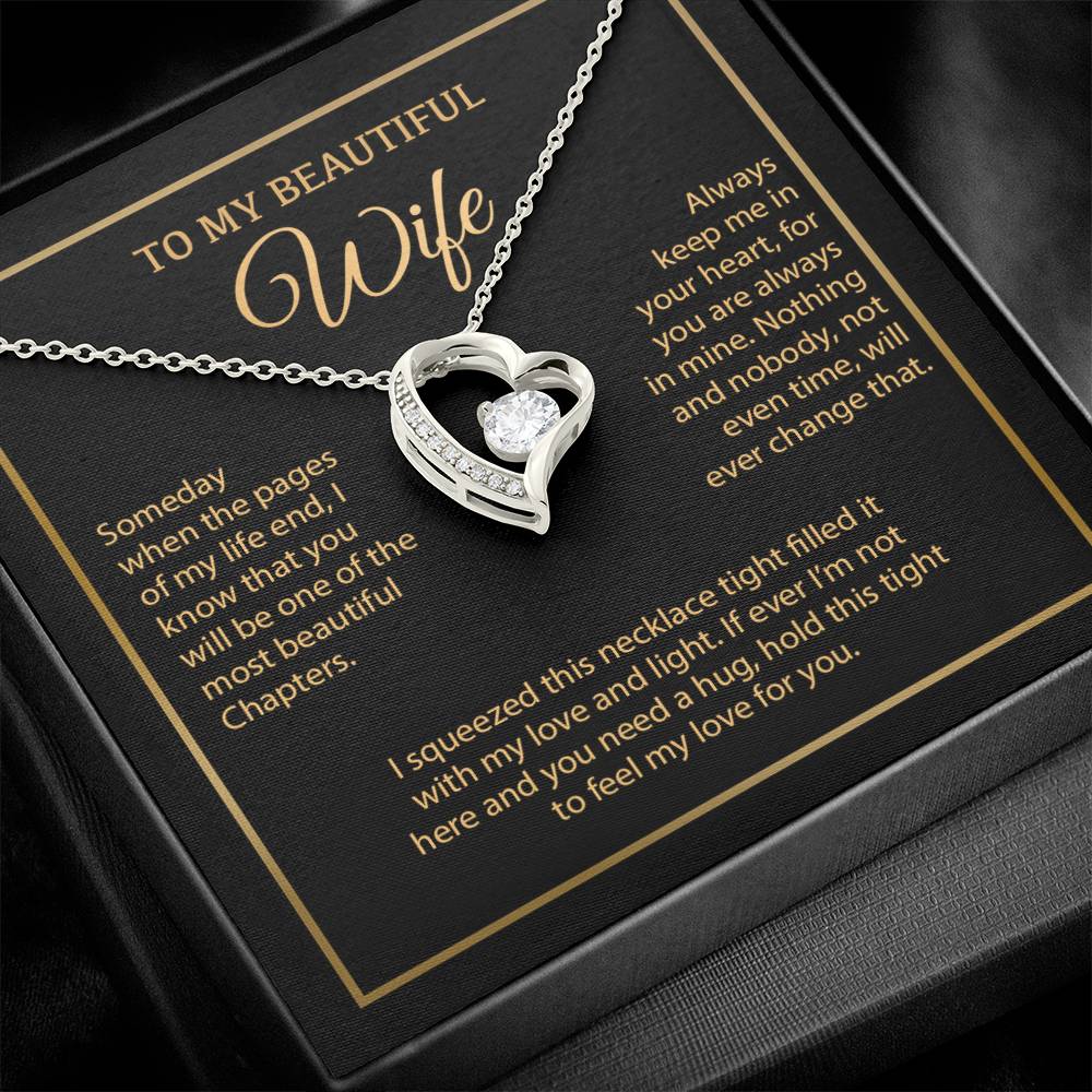 To My Wife Necklace, Vanlentines Gifts For Women, Anniversary Gift For Wife 6_1_Gold
