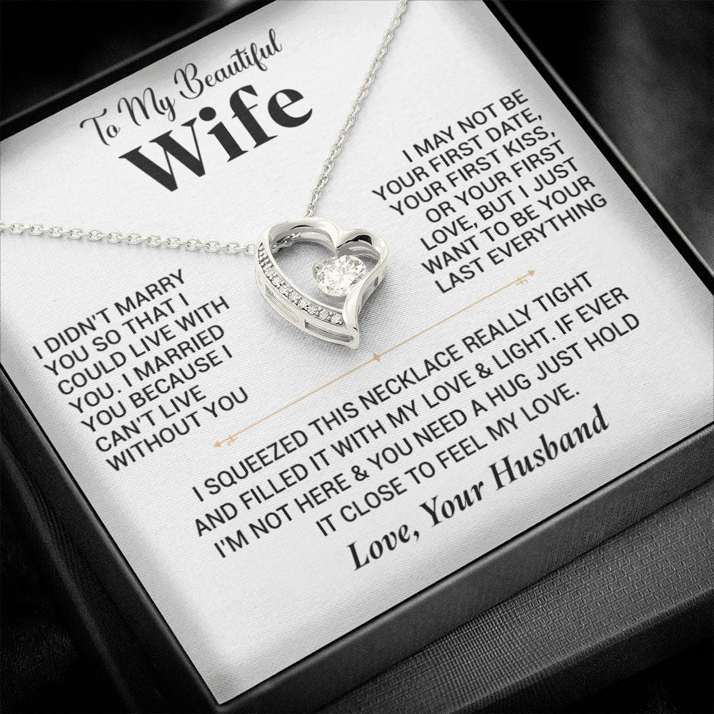 To My Wife Necklace, Christmas Gift For Wife, Christmas Gifts For Her, Wife Gift