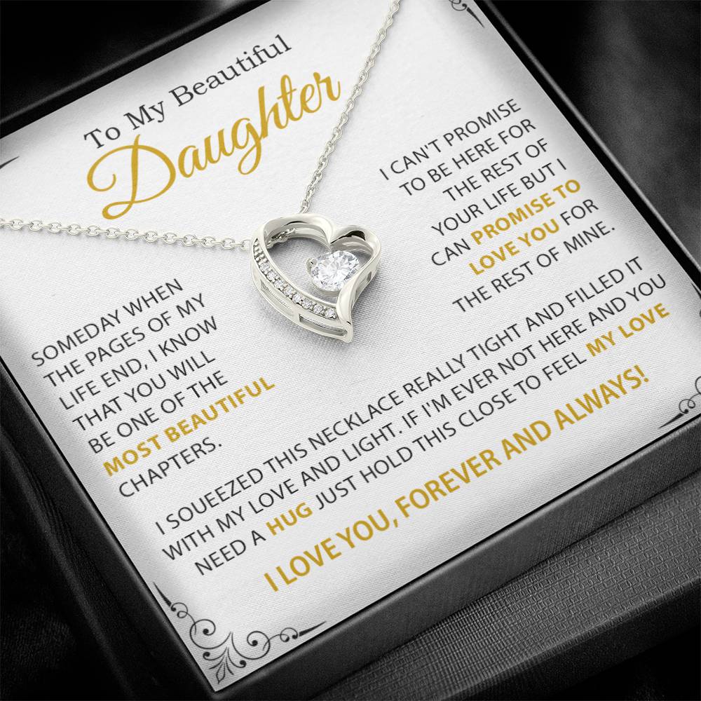 To My Daughter Necklace, Mother Daughter Gifts, Daughter Necklace, Dad Daughter Gift