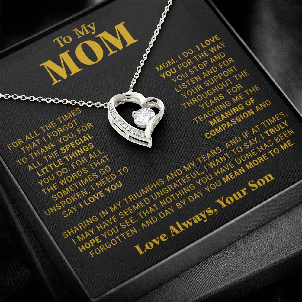 To My Mom Gift for Mother from Son From Daughter Mom Birthday Gift, Mothers Day_Gold