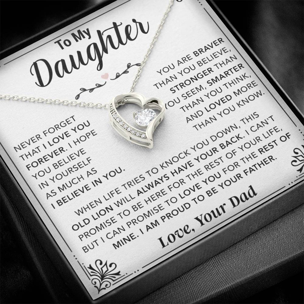 To My Daughter Necklace Gift for Daughter from Dad,Daughter Father Necklace 2_12
