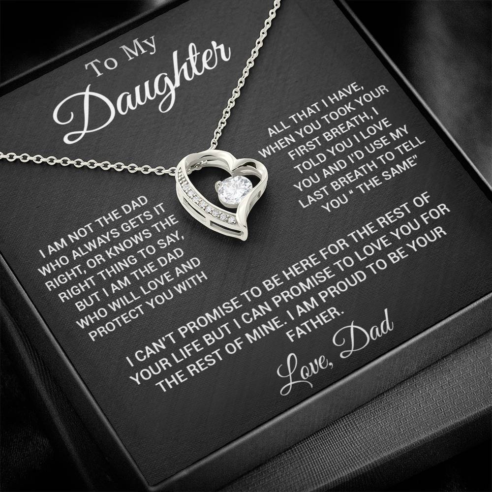To My Daughter Gifts From Dad Hearts Necklace Father To Daughter Birthday Gift 3_3