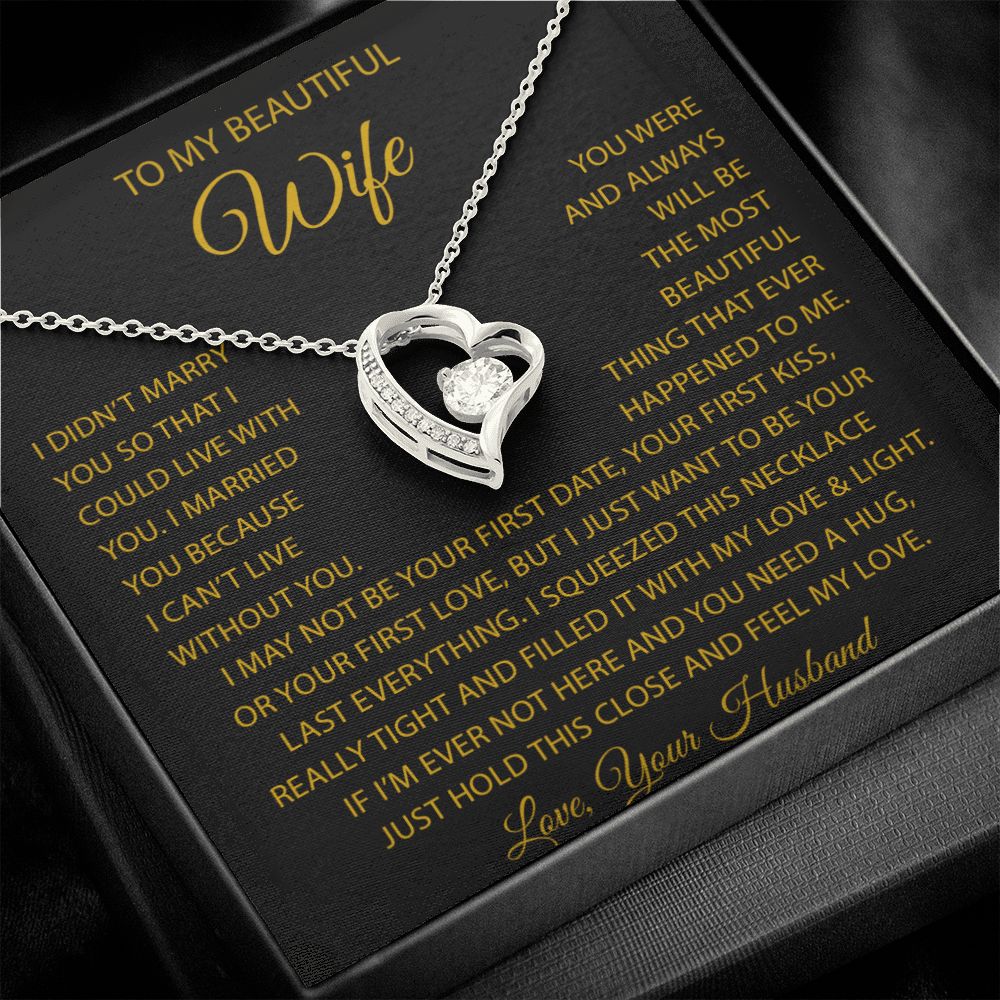 To My Wife Necklace, Anniversary Gift For Wife, Wife Birthday, Gift For Wife22