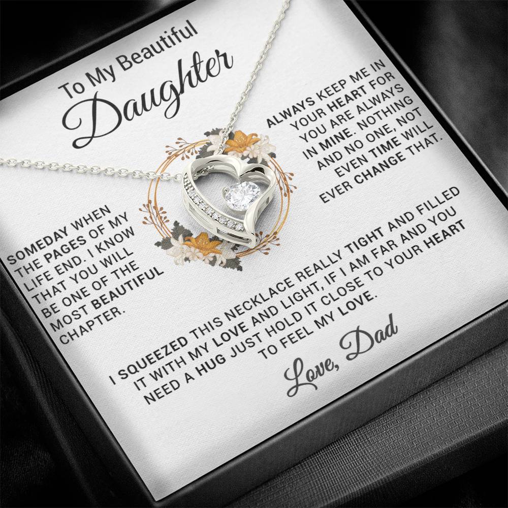 To My Daughter Necklace, Gift for Daughter from Dad, Daughter Father Necklace 20_11