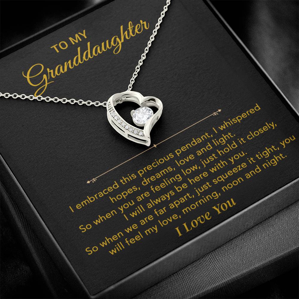 To My Granddaughter Necklace, Granddaughter Gift from Grandpa, Christmas Gift 30_5