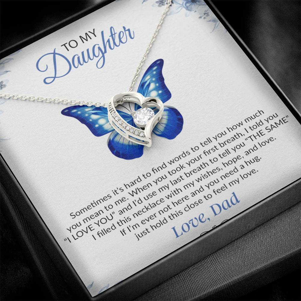To My Daughter Necklace, Gift For Daughter From Dad, Daughter Father Necklace 1_12