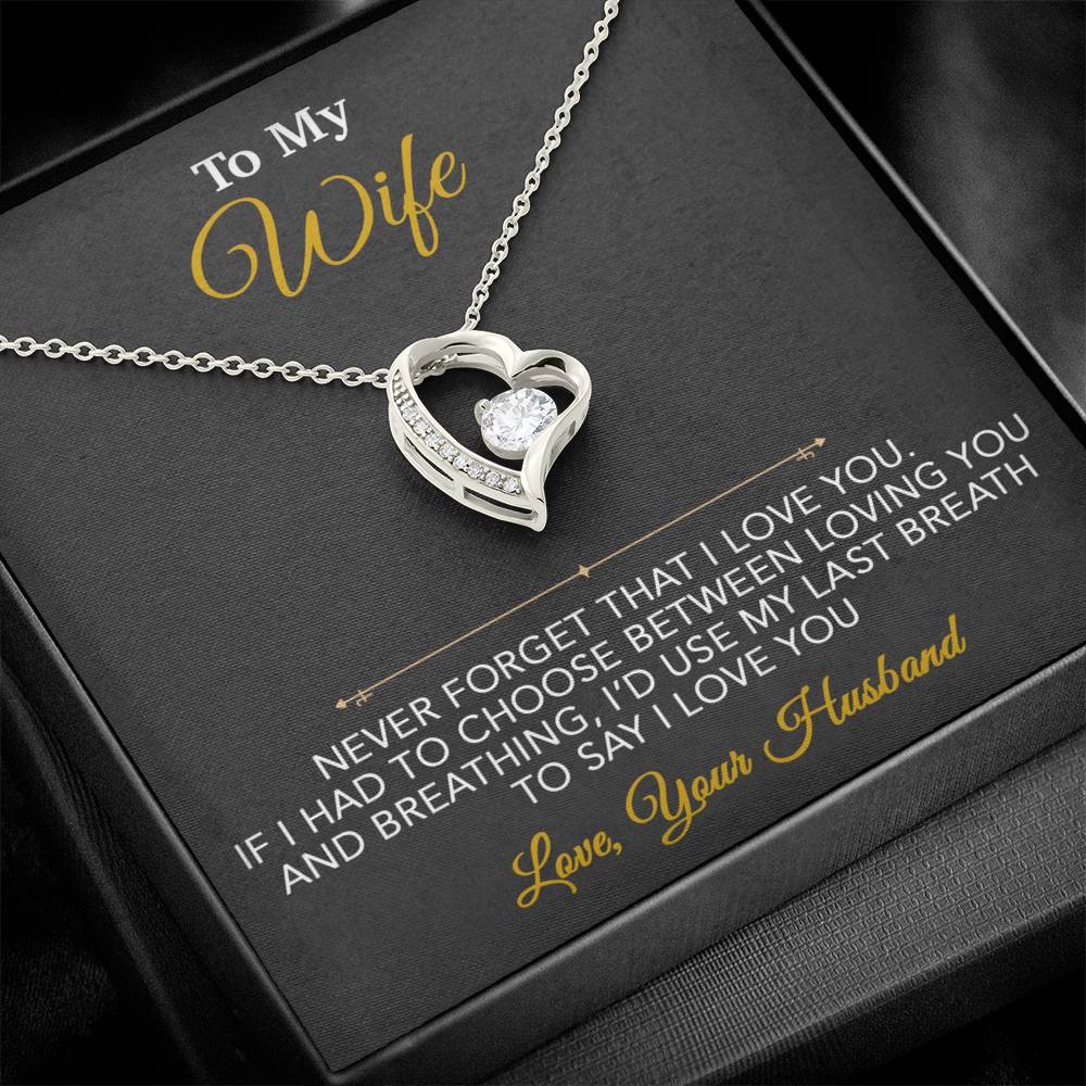 To My Wife Necklace, Wife Gift from Husband, Wife Birthday Gift, Christmas Gift 7_1