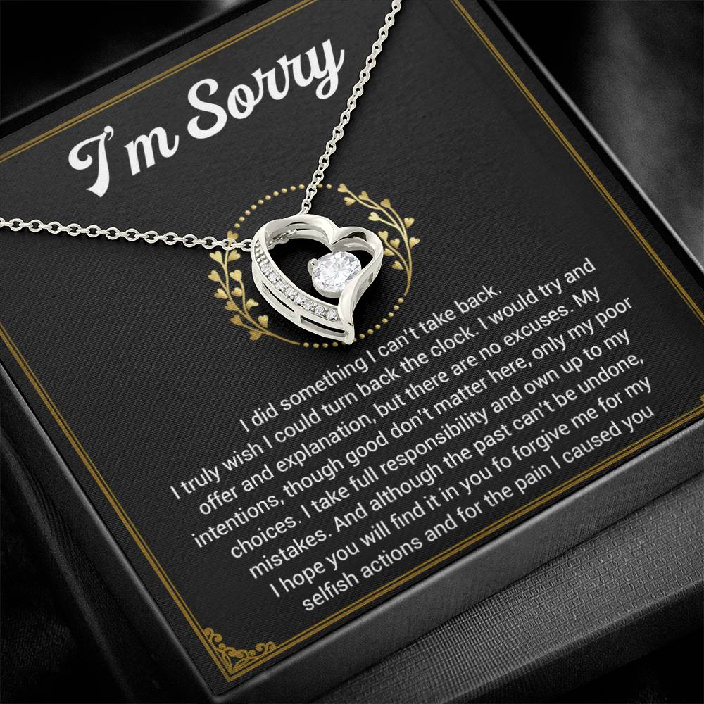 I'm Sorry Necklace Gifts, Apology Gifts For Her, Forgiveness Gift, Wife Gift 1_11
