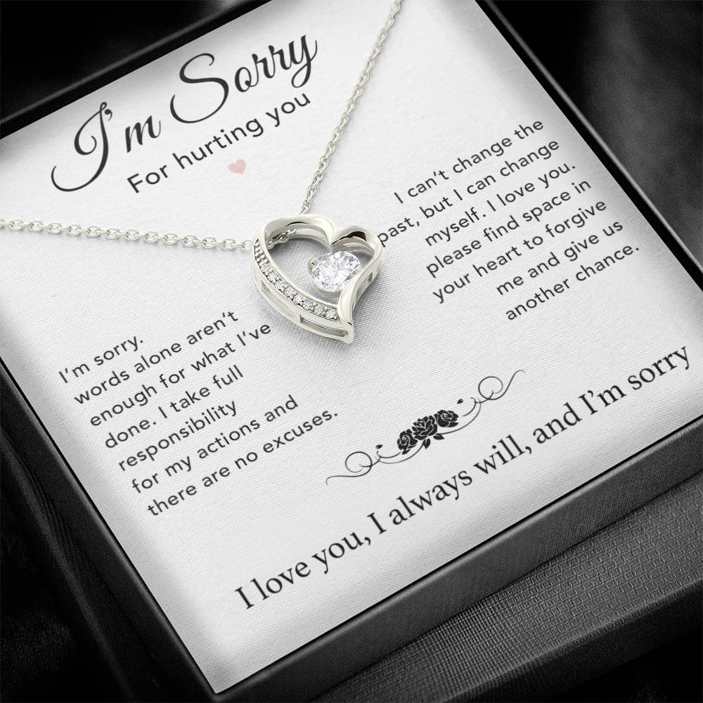 I'm Sorry Necklace Gifts, Apology Gifts For Her, Forgiveness Gift, Wife Gift 7_12