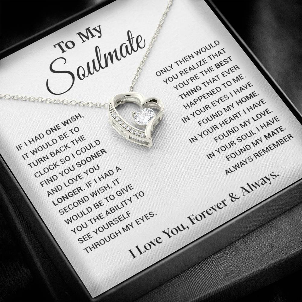 To My Soulmate Necklace, Soulmate Gift, Gift For Girlfriend, Christmas Gift 9_12