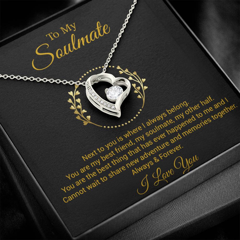 To My Soulmate Necklace, Gift For Soulmate, Anniversary Gift, Christmas Gift 23_11