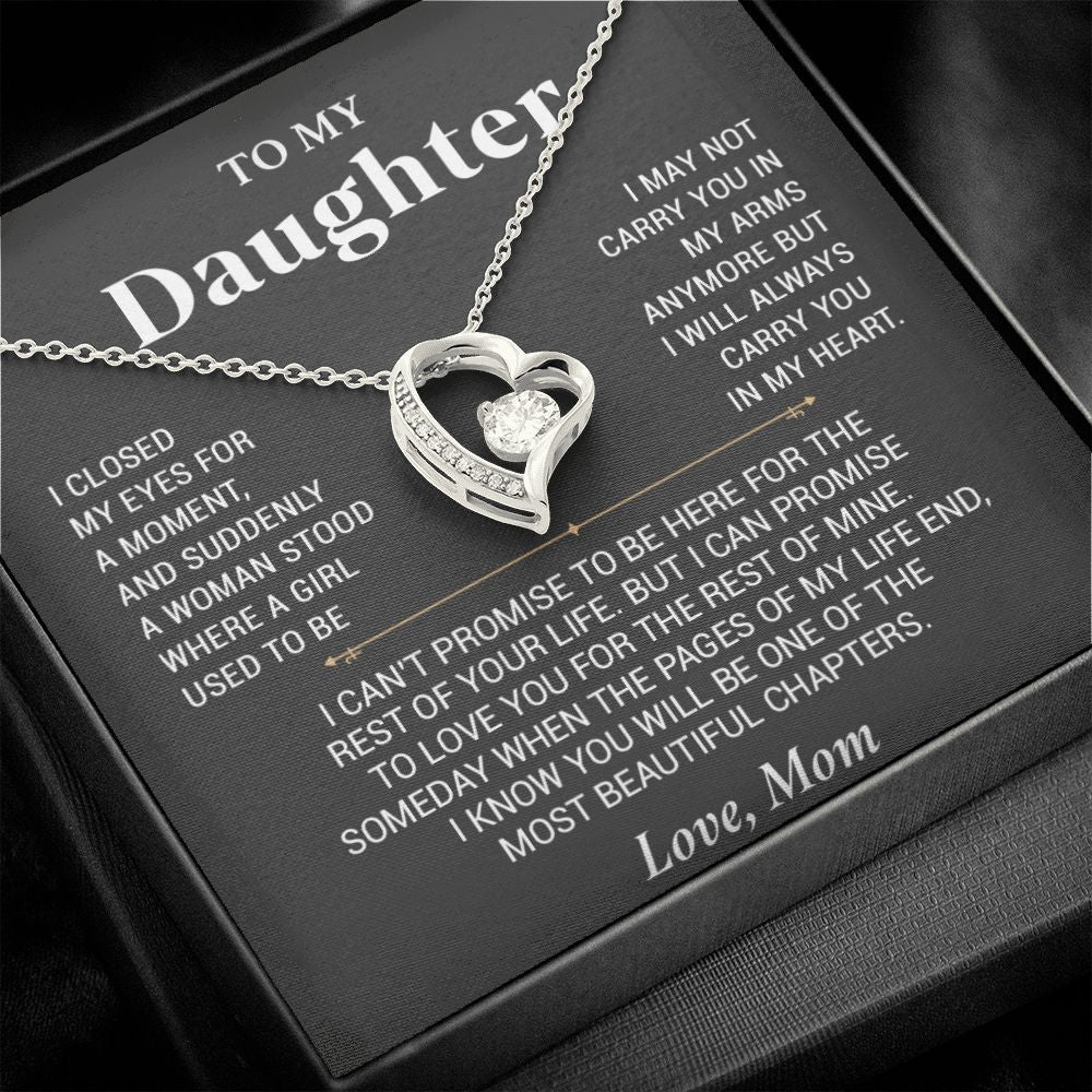 To My Daughter Necklace, Gift For Daughter From Mom, Daughter Mother Necklace99