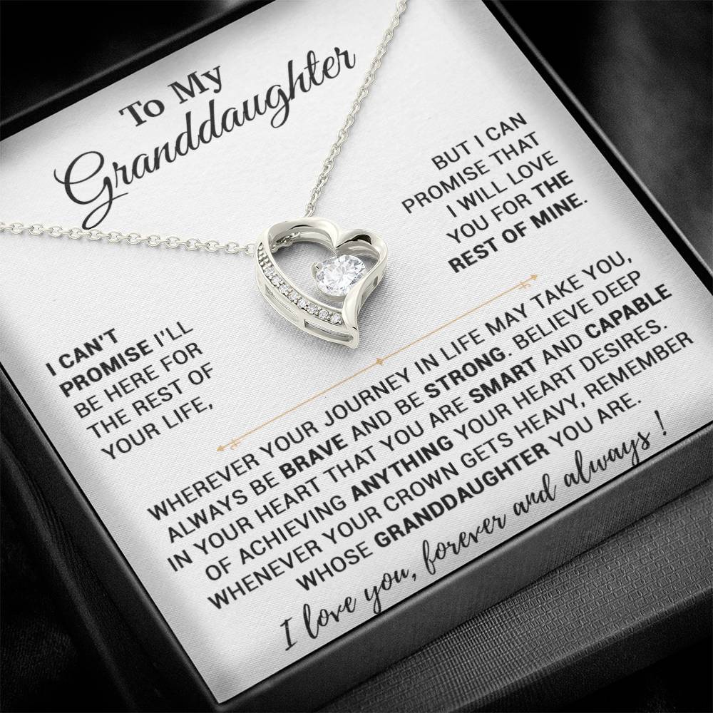 To My Granddaughter Necklace, Birthday Gift For Granddaughter, Birthday Gifts 7_10