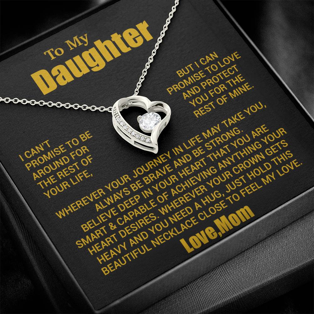 To My Daughter Necklace, Daughter Mother Necklace, Daughter Gift From Mom 24_8_Gold
