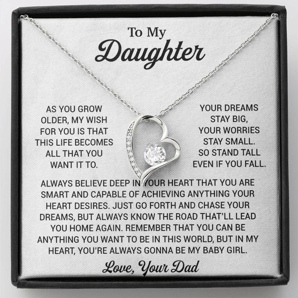To My Daughter Necklace, Daughter Father Necklace, Daughter Gift From Dad 1_8